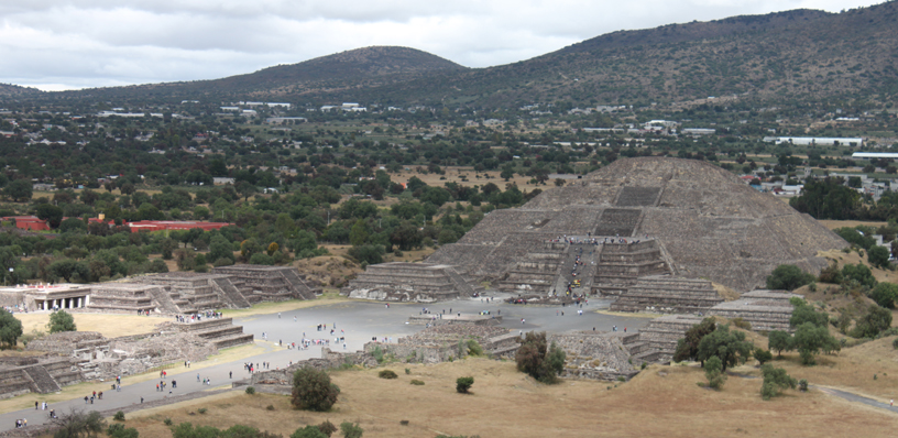 Pyramid of the Moon and Avenue of the Dead, Teotihuacan, Mexico